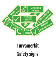 Turvamerkit Safety signs