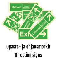 Opaste- ja ohjausmerkit Direction signs