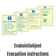 Evakointiohjeet Evacuation instructions